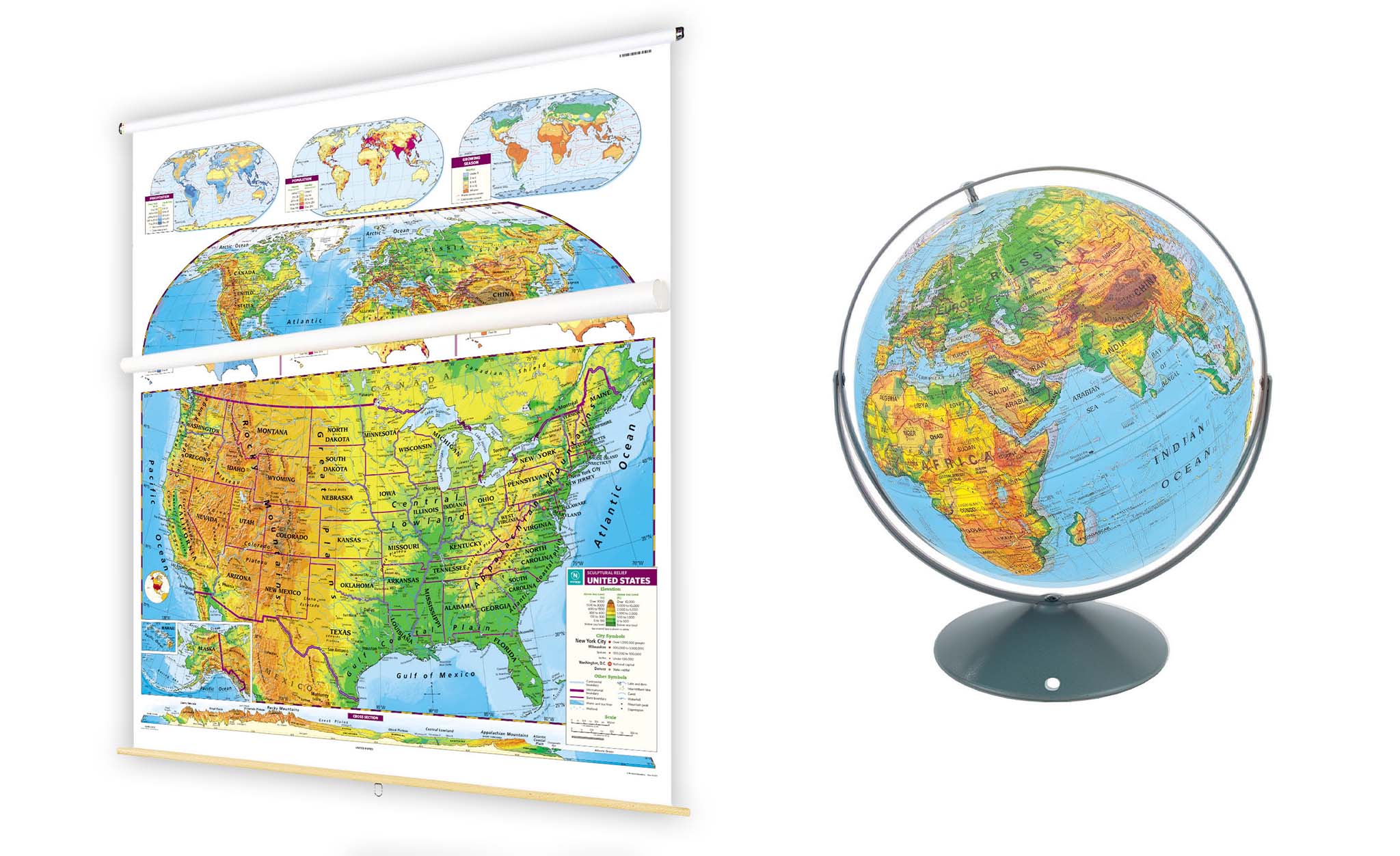 Sculptural Relief Maps and Globe Kit