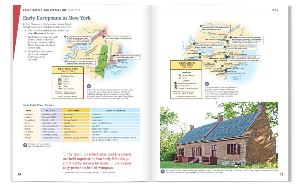 Atlas of the History of the United States and New York State: Grade 7 Sample Spread
