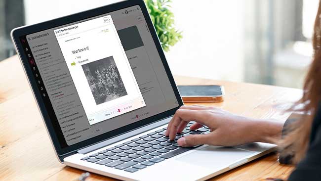 Teacher on Navigate Platform in the Review and Reteach Section
